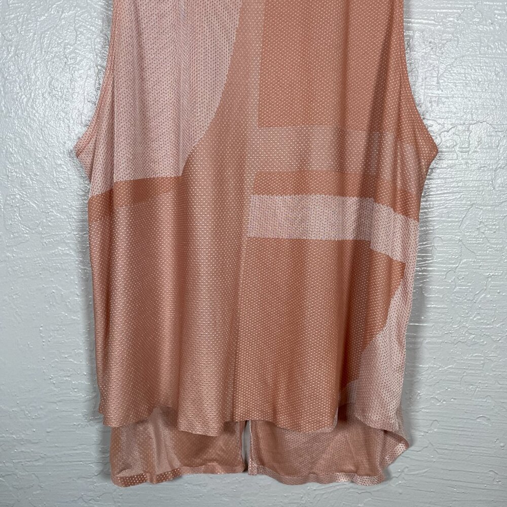 Nike Women XL Peach Orange Tech Pack Breathe Slit Back Train Tank Top AR6407 - Picture 2 of 8
